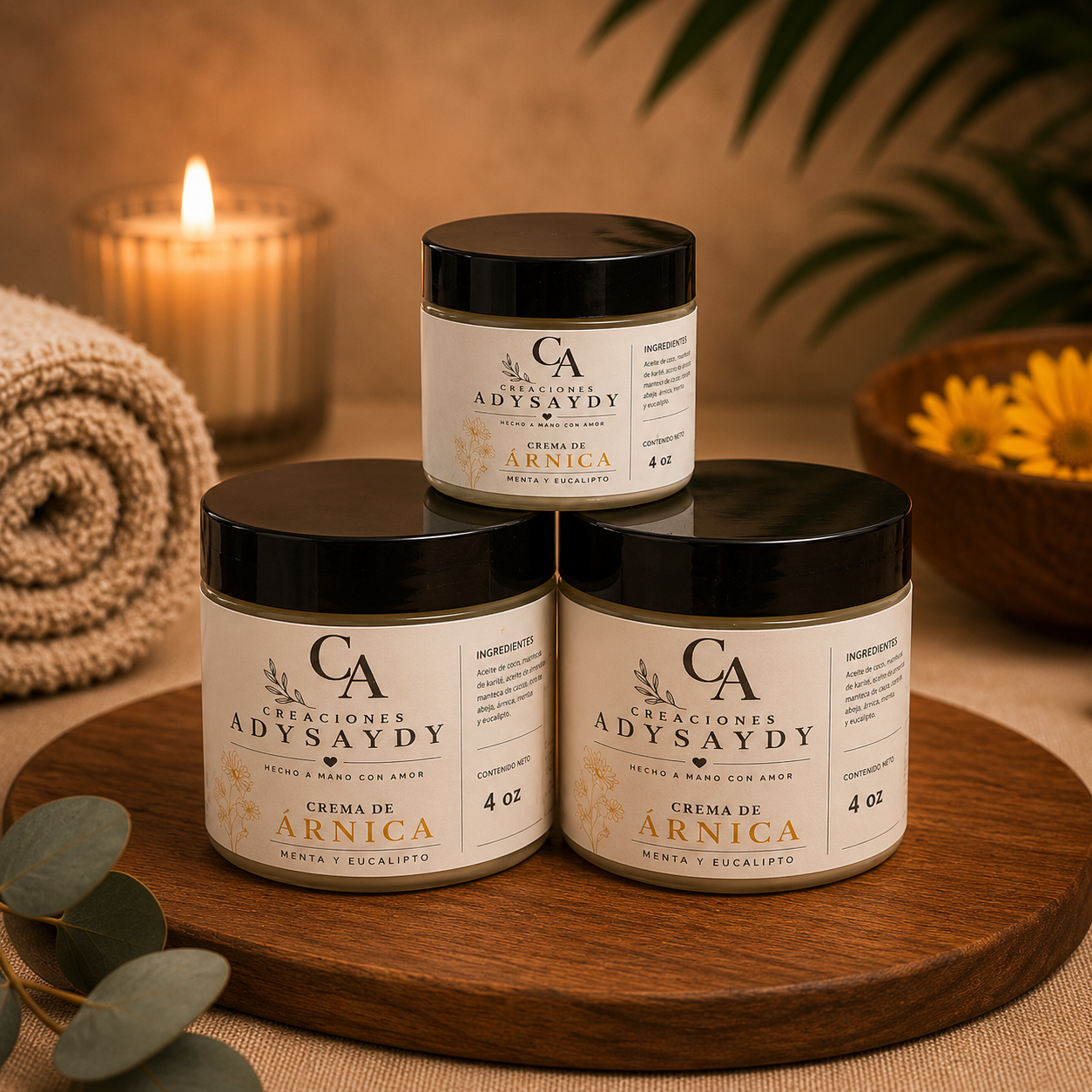 Crema de Árnica: Para rostro y cuerpo