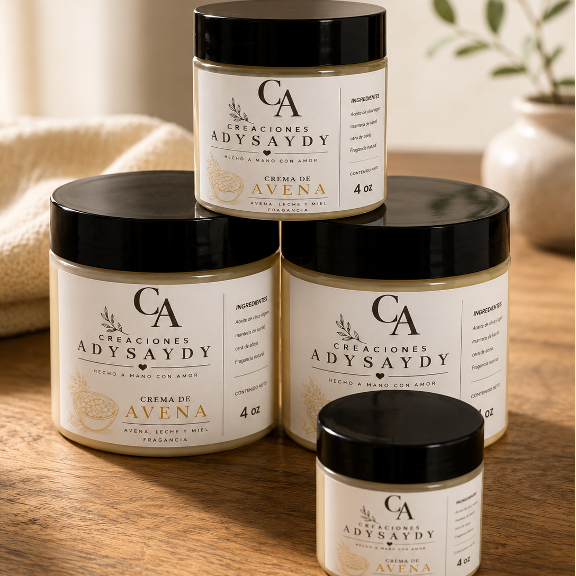 Crema de Avena: Para rostro y cuerpo