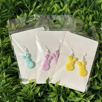 Conejitos Peeps Joyería en Arcilla