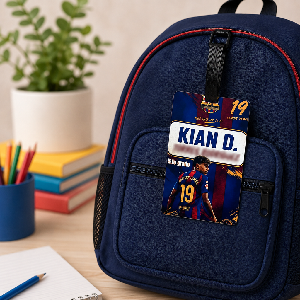 Tag Personalizado para Mochila Escolar