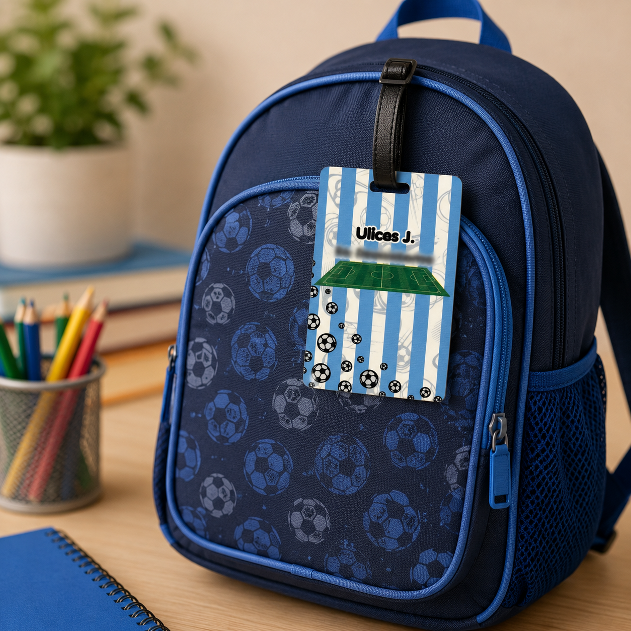 Tag Personalizado para Mochila Escolar