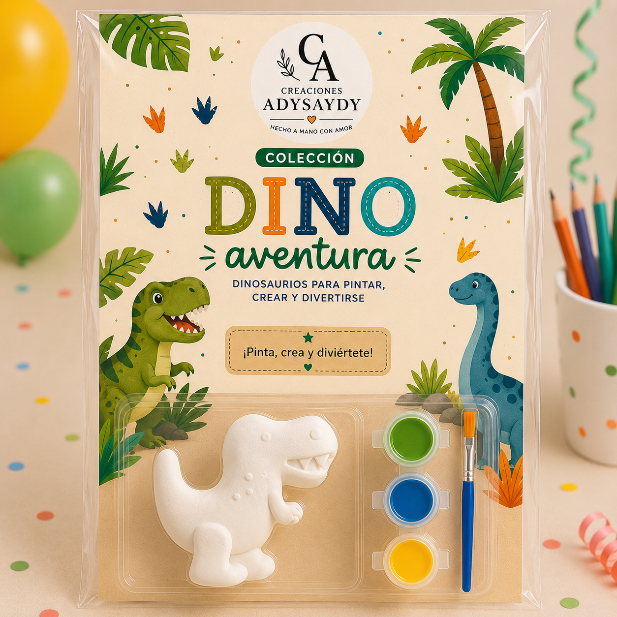Kit para Pintar - Dino Aventura